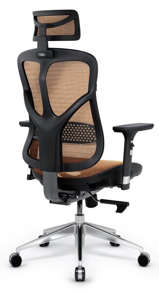 Sedia ergonomica Diablo V-Basic: nero e arancione