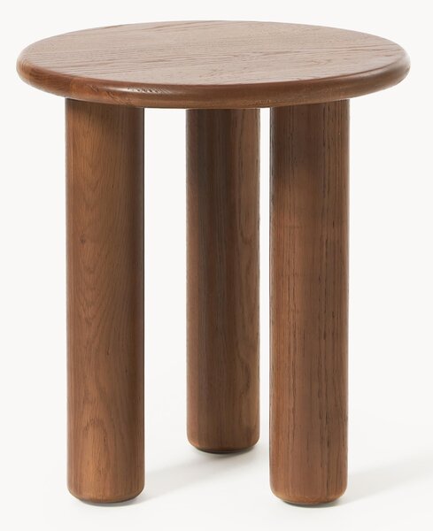 Tavolino rotondo in legno di quercia Didi
