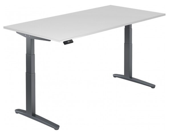 XBHM 2E GG - Bianco, 200 x 100 cm, regolazione elettronica dell'altezza