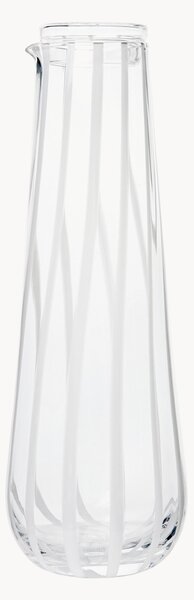 Caraffa in vetro soffiato Stripe, 800 ml