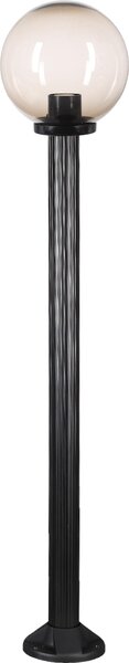 Lampada da sentiero lampada da esterno lampada da giardino globo in vetro fumé 25cm Ø altezza 125cm