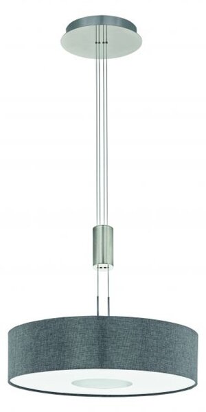 Lampada a sospensione a LED Demmitt Ø 53cm 2700lm cromo, grigio