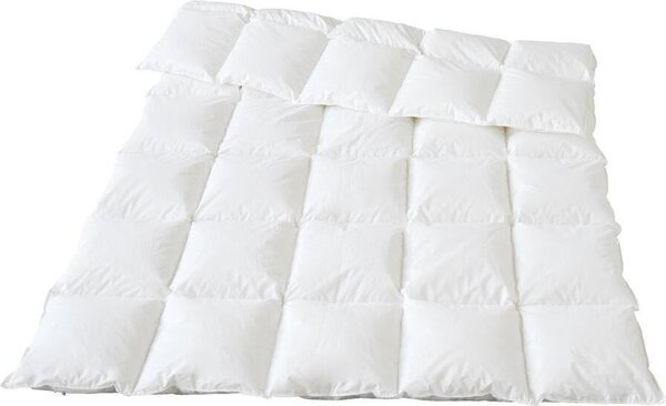 Piumino Traumina Plume in piuma biologica, per tutte le stagioni, leggero, classe termica 3, misura 200x220 cm