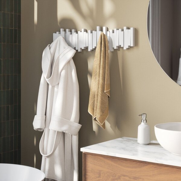 Attaccapanni da parete bianco in plastica 72 cm Sticks – Umbra