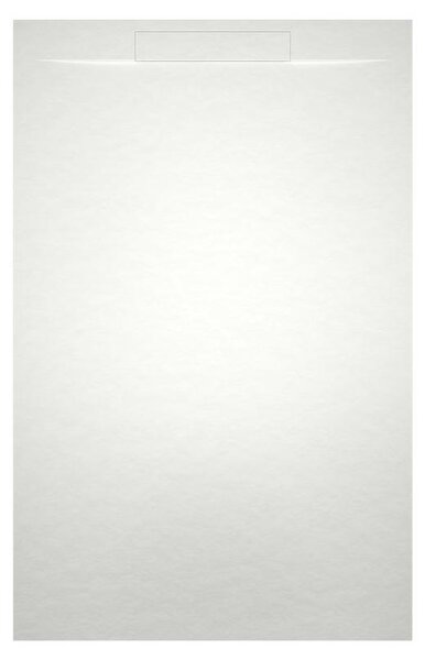 RIHO Isola receveurs de douche rectangulaires, écoulement 90mm, sans pieds, blanc mat, D007007105, D007007105
