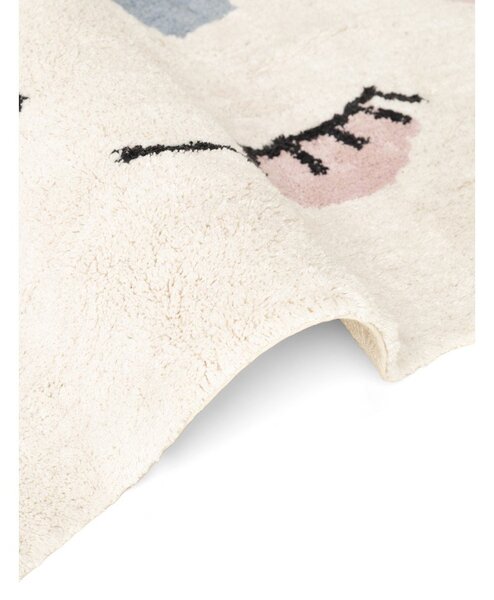 Tappeto per bambini color crema in cotone lavabile/tessuto a mano 140x200 cm Snuggle Nappi – Hanse Home