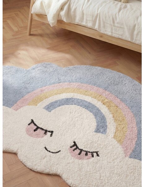 Tappeto per bambini color crema in cotone lavabile/tessuto a mano 140x200 cm Snuggle Nappi – Hanse Home
