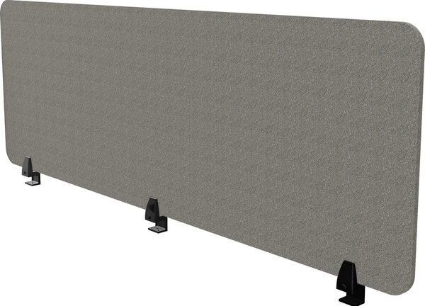 ASSMANN Parete divisoria per scrivania VITECO 160 cm Sesame Nero Grigio, 160x56 cm