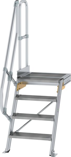 Scala in alluminio con piattaforma 60° 300364