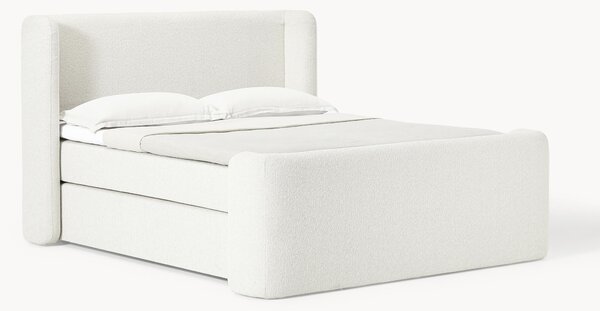 Letto boxspring in bouclé Perla