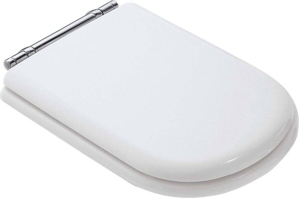 Ideal Standard sedile WC CALLA con coperchio, cerniere cromate bianco
