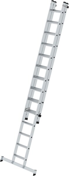 Scala a 2 sezioni con traversa nivello® 1x14 + 1x10 gradini