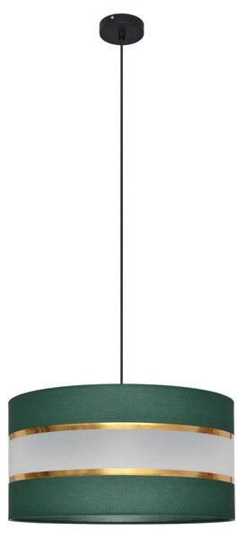 Lampadario a sospensione con filo HELEN 1xE27/60W/230V diametro 40 cm verde/oro