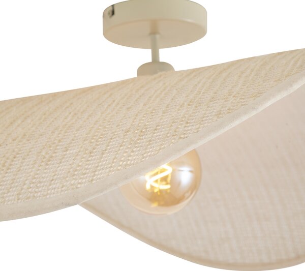 Plafoniera moderna beige 65cm - Hat