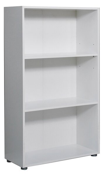 Libreria 3 Ripiani 70x29,8x119 cm in Truciolare Nobilitato Bianca