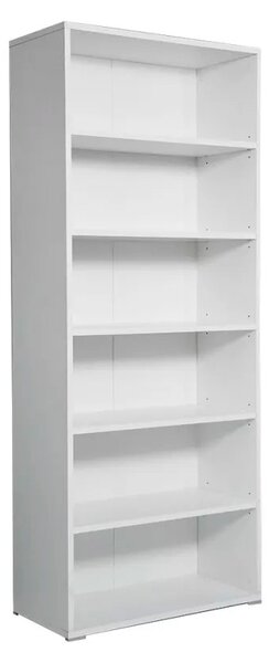 Libreria 6 Ripiani 72,3x34,1x177,1 cm in Truciolare Nobilitato Bianca