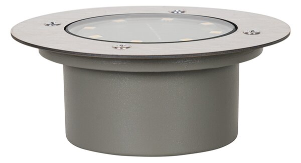 Set di 6 faretti da terra in acciaio con LED IP65 solari - Terry