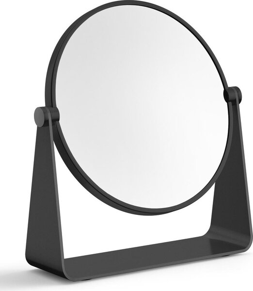 ZACK Specchio cosmetico in acciaio inox TARVIS Specchio da bagno Specchio a figura intera nero 40404