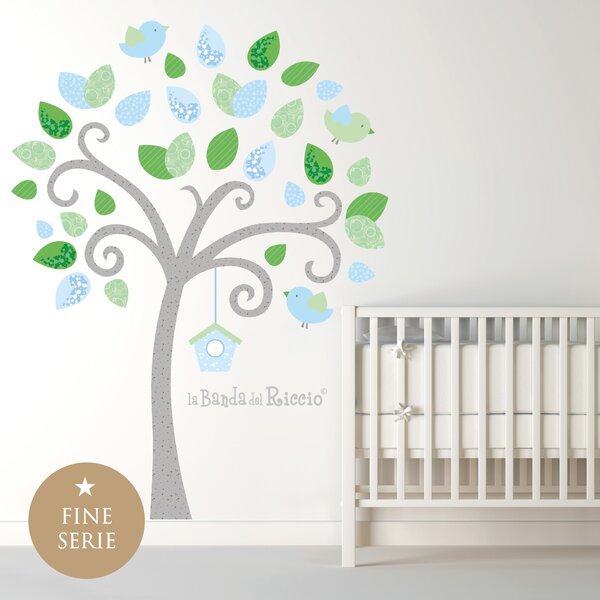 Alberi Albero degli Uccellini - Adesivi Murali per Bambini