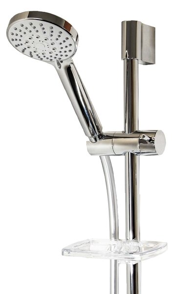 Set doccia tecuro Sunshine-100 - con 5 funzioni: doccetta, flessibile da 160 cm, barra a muro da 68 cm