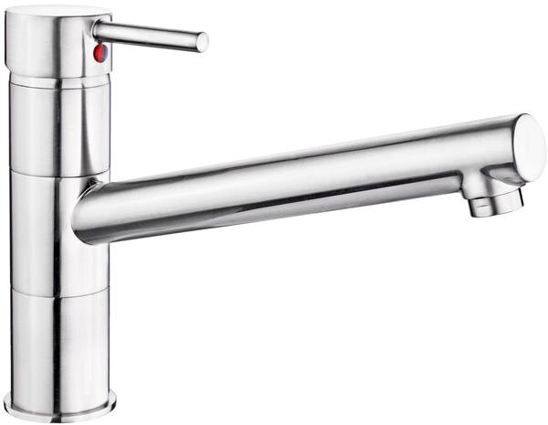 Miscelatore monocomando per lavello Cornat Zelina in acciaio inox