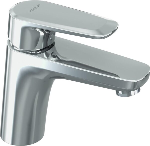 VIGOUR DERBY Miscelatore monocomando per lavabo senza scarico, cromato