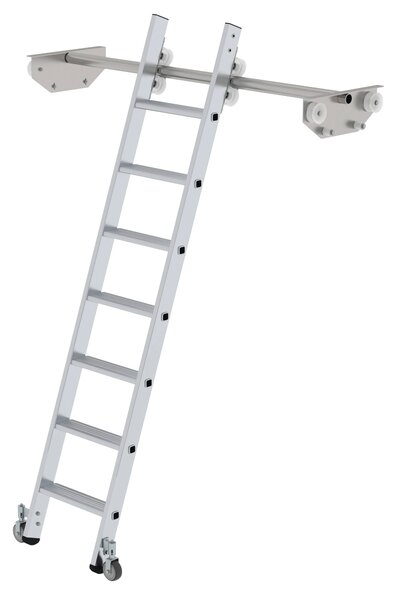 Scaletta mobile per scaffalatura doppia 7 gradini