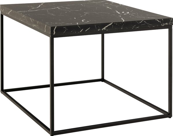 Tavolino da caffè Barossa 60cm decoro in marmo nero