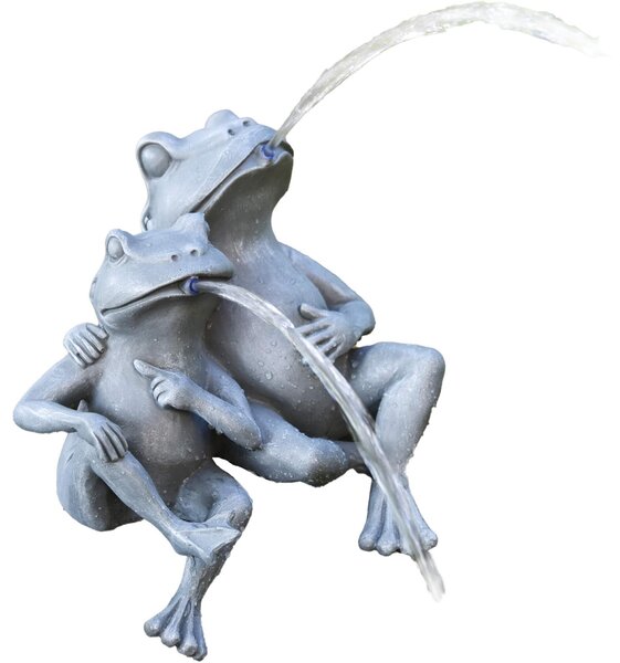 Statua da laghetto "Coppia di rane", 28x18x30 cm