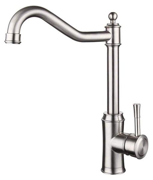 Solidchoice - Rubinetto da cucina in acciaio inossidabile con funzione girevole