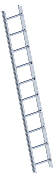 Layher 1051 Scala da tetto in alluminio a 10 pioli