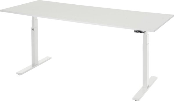 Scrivania adlatus 100 2000x800x650-1300 M top grigio chiaro