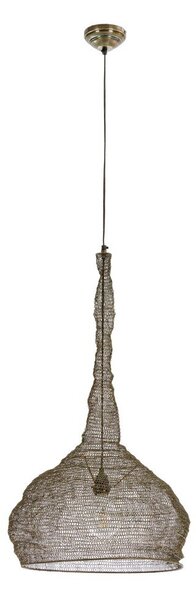 Lampadario color ottone in acciaio Amish – Bizzotto