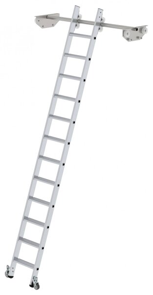 Scaletta mobile per scaffalatura doppia 12 gradini