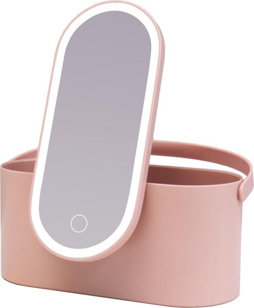 AILORIA MAGNIFIQUE - Beauty case con specchio LED dimmerabile (USB) ROSA