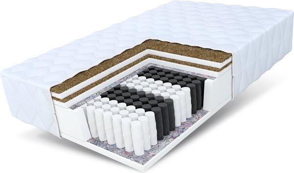 Materasso a sacco HOME MAX DOPPIO 80x200 cm con noce di cocco 25cm