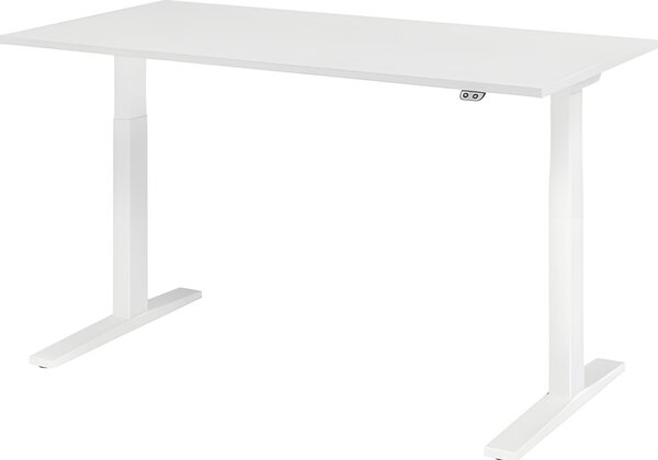 Scrivania Sit/stand XMKA16, 1600 x 800 x 700-1200 mm, bianco/bianco