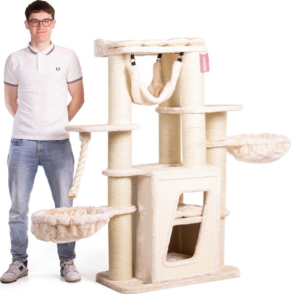 Hudson | Tiragraffi, sdraietta per gatti | Gatto canadese | Beige | 50x178x157cm