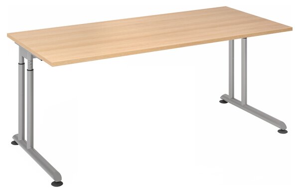 HAMMERBACHER ZS19 höhenverstellbarer Schreibtisch eiche rechteckig