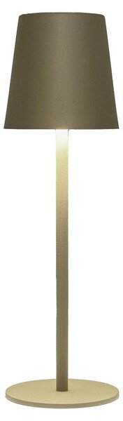 Lampada da tavolo USB Coen Bakker, esterno color oliva, accensione touch, 34 LED, 27,5 cm, Anna's Collection