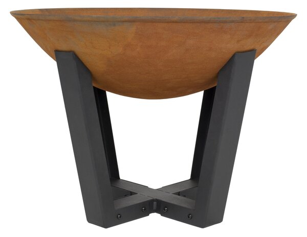 BUSCHBECK ciotola per fuoco Icarus dimensioni grandi L68 x L68 x H50 cm effetto ruggine