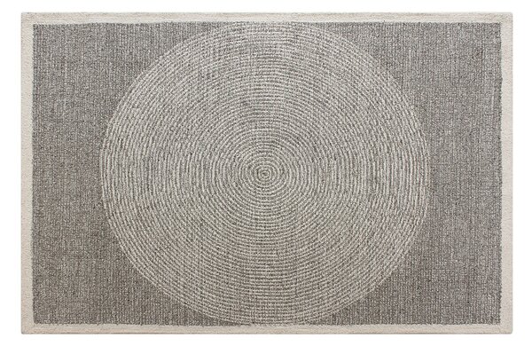 Tappeto taftato 100% lana 160 x 230 cm Grigio 1800g/m² - NELUNE
