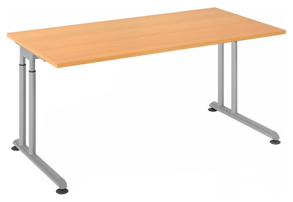 HAMMERBACHER ZS16 höhenverstellbarer Schreibtisch buche rechteckig