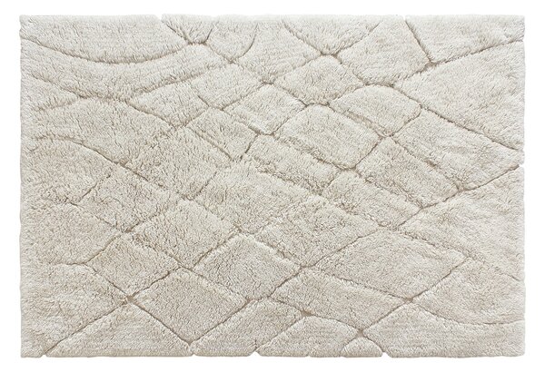 Tappeto taftato 100% lana 160 x 230 cm Bianco sporco 2250g/m² - MONCALVO