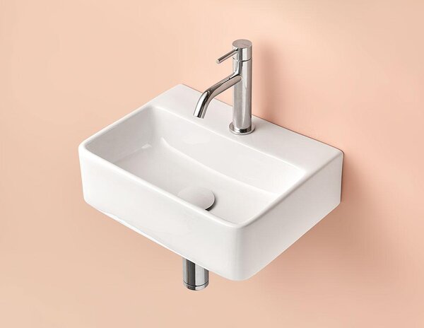 Lavabo COSENZA 40 x 30 x 12h cm, bianco