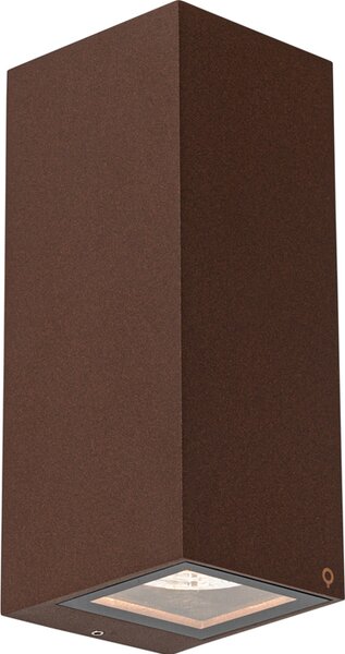 Applique industriale color ruggine a 2 luci AR70 IP54 Baleno
