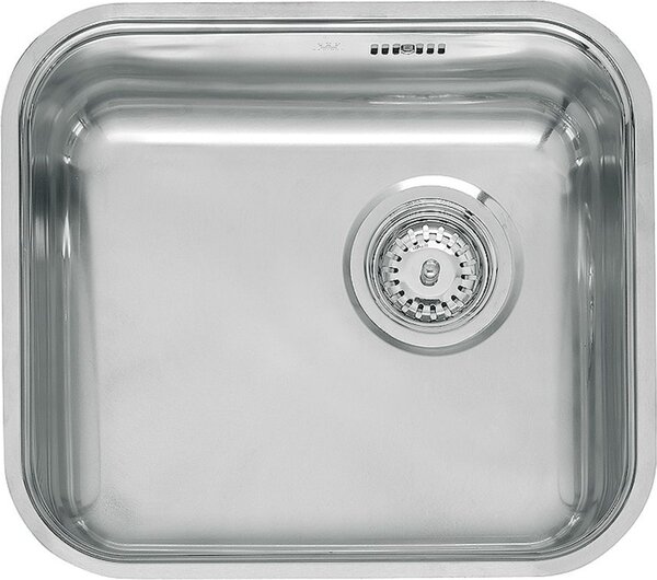 Lavello quadrato Reginox, lavello da cucina in acciaio inox L18 4035 OKG 40,3x35,3 cm, R03251