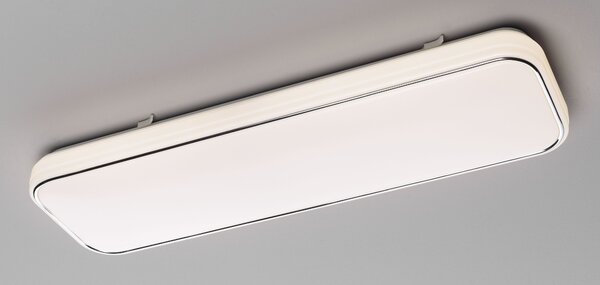Casa NOVA plafoniera SIMPLY WHT 60x18x6 cm bianco Lampada da soffitto