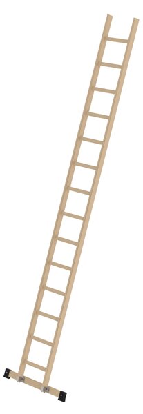 Scala singola a pioli in legno con traversata 14 pioli