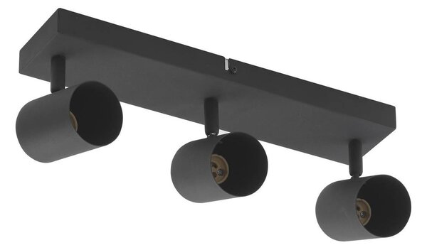 Faretto da soffitto Lindby Jorell, nero, 35 cm, 3 ganci, GU10